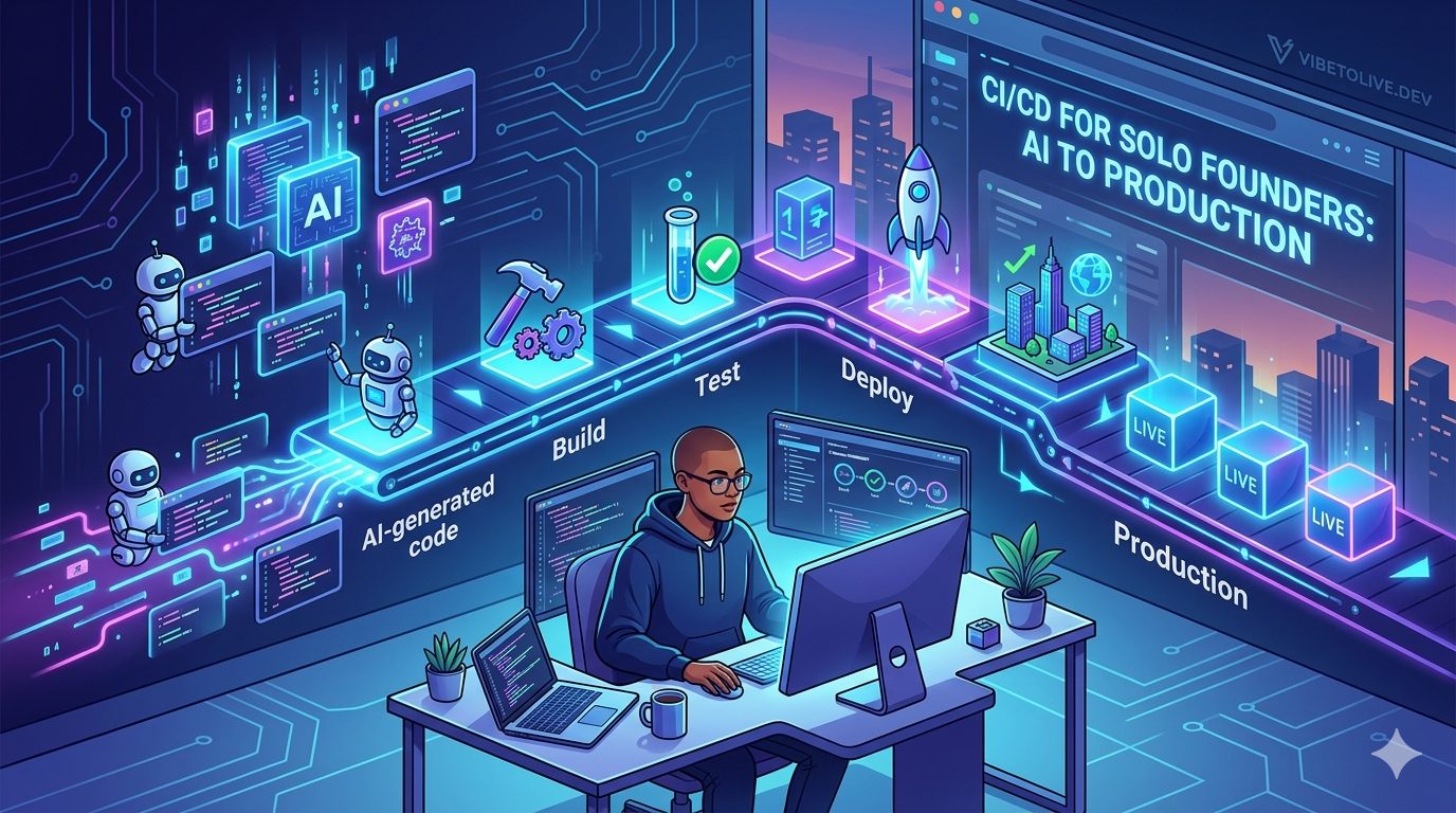 CI/CD for Solo Founders Who Used AI to Build Their App
