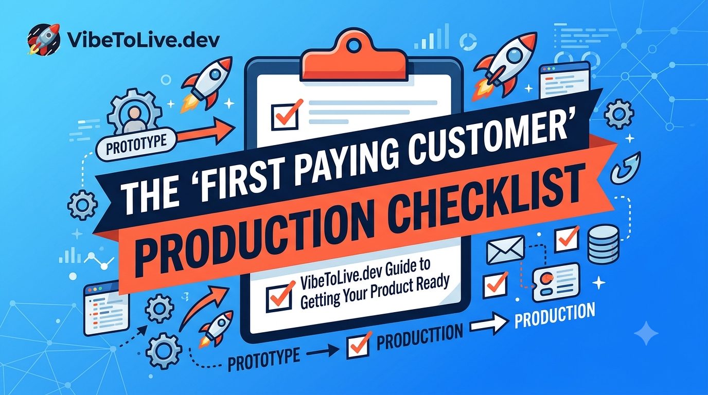The “First Paying Customer” Production Checklist