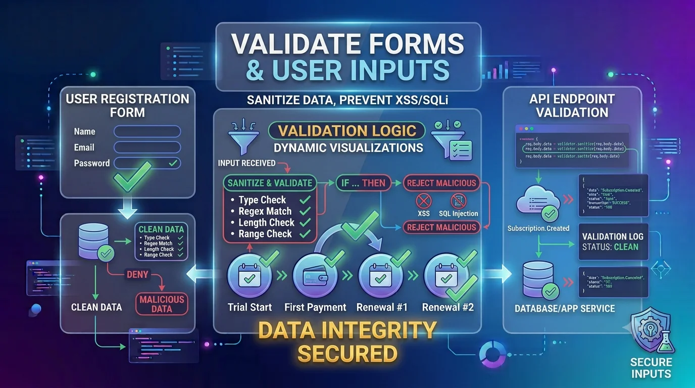 Checklist 6: Validate Forms and User Inputs