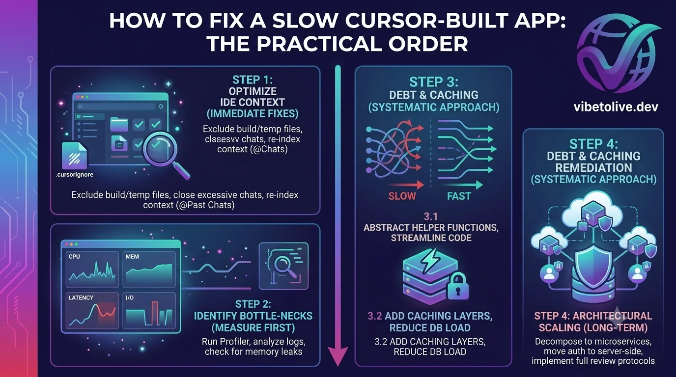 How to Fix a Slow Cursor-Built App: The Practical Order